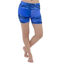 Wave Macro Water Surface Lightweight Velour Yoga Shorts by Pakrebo