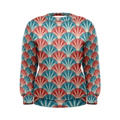 Seamless Patter Peacock Feathers Women s Sweatshirt by Pakrebo