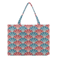 Seamless Patter Peacock Feathers Medium Tote Bag by Pakrebo