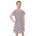 Seamless Patter Peacock Feathers Kids  Drop Waist Dress View1