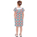 Seamless Patter Peacock Feathers Kids  Drop Waist Dress View2