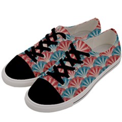 Seamless Patter Peacock Feathers Men s Low Top Canvas Sneakers by Pakrebo