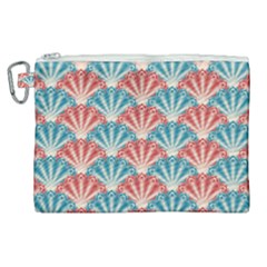 Seamless Patter Peacock Feathers Canvas Cosmetic Bag (xl) by Pakrebo