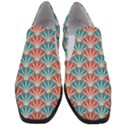 Seamless Patter Peacock Feathers Slip On Heel Loafers View1