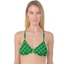 Leaf Clover Star Glitter Seamless Reversible Tri Bikini Top View1