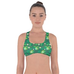 Leaf Clover Star Glitter Seamless Got No Strings Sports Bra by Pakrebo