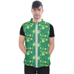 Leaf Clover Star Glitter Seamless Men s Puffer Vest