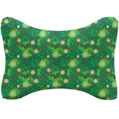 Leaf Clover Star Glitter Seamless Seat Head Rest Cushion by Pakrebo