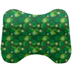 Leaf Clover Star Glitter Seamless Head Support Cushion by Pakrebo