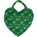 Leaf Clover Star Glitter Seamless Giant Heart Shaped Tote View1