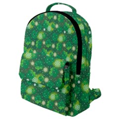 Leaf Clover Star Glitter Seamless Flap Pocket Backpack (small) by Pakrebo