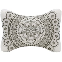 Vector Mandala Drawing Decoration Seat Head Rest Cushion by Pakrebo