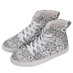 Vector Mandala Drawing Decoration Men s Hi-top Skate Sneakers by Pakrebo