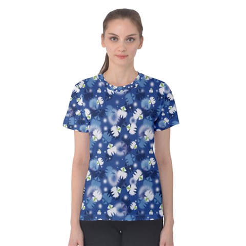 White Flowers Summer Plant Women s Cotton Tee by Pakrebo