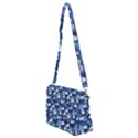 White Flowers Summer Plant Shoulder Bag with Back Zipper View2