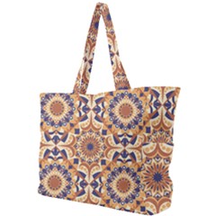 Orange Seamless Pattern Tile Simple Shoulder Bag by Pakrebo