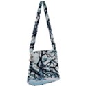 Tree Winter Blue Snow Cold Scene Zipper Messenger Bag View1