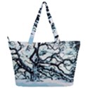 Tree Winter Blue Snow Cold Scene Full Print Shoulder Bag View2