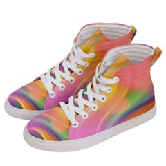 Wave Watercolor Watercolour Men s Hi-top Skate Sneakers by Pakrebo