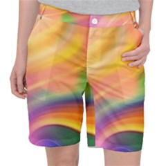 Wave Watercolor Watercolour Pocket Shorts