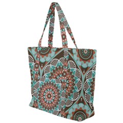 Seamless Pattern Colorful Wallpaper Zip Up Canvas Bag by Pakrebo