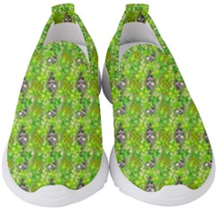 Maple Leaf Plant Seamless Pattern Kids  Slip On Sneakers by Pakrebo