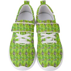 Maple Leaf Plant Seamless Pattern Men s Velcro Strap Shoes by Pakrebo