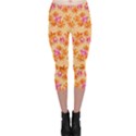 Maple Leaf Autumnal Leaves Autumn Capri Leggings  View1