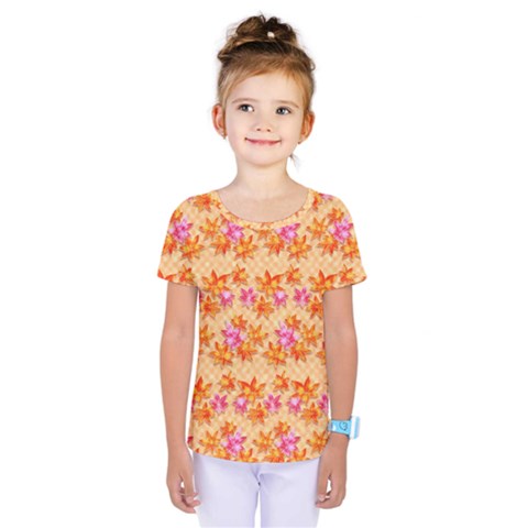 Maple Leaf Autumnal Leaves Autumn Kids  One Piece Tee by Pakrebo