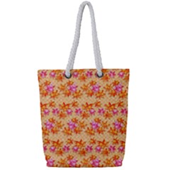 Maple Leaf Autumnal Leaves Autumn Full Print Rope Handle Tote (small) by Pakrebo