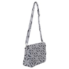 Abstract Seamless Pattern Shoulder Bag With Back Zipper