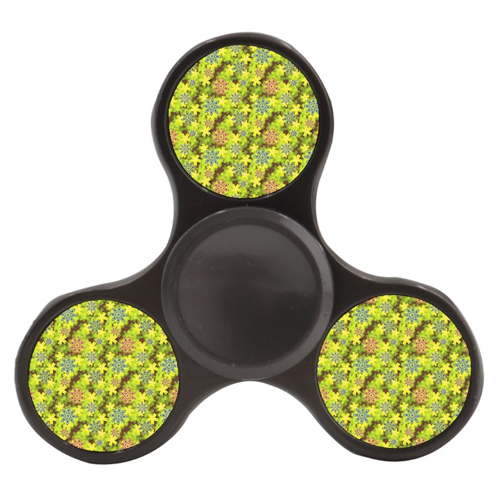 Flowers Yellow Red Blue Seamless Finger Spinner