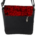 Rose Roses Flowers Red Valentine Flap Closure Messenger Bag (S) View1