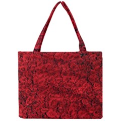 Rose Roses Flowers Red Valentine Mini Tote Bag by Pakrebo