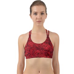 Rose Roses Flowers Red Valentine Back Web Sports Bra by Pakrebo