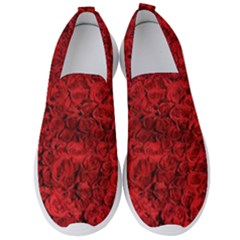 Rose Roses Flowers Red Valentine Men s Slip On Sneakers by Pakrebo