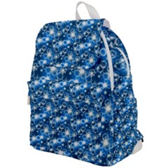 Star Hexagon Blue Deep Blue Light Top Flap Backpack