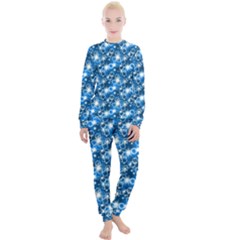 Star Hexagon Blue Deep Blue Light Women s Lounge Set