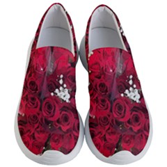 Roses Baby S Breath Bouquet Floral Women s Lightweight Slip Ons by Pakrebo