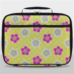 Traditional Patterns Plum Full Print Lunch Bag by Pakrebo