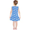 Hydrangea Blue Glitter Round Kids  Tunic Dress View2