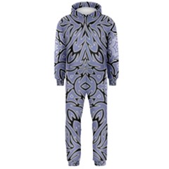 Tile Design Art Mosaic Pattern Hooded Jumpsuit (men)  by Pakrebo