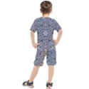 Tile Design Art Mosaic Pattern Kids  Tee and Shorts Set View2