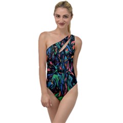 Tree Forest Abstract Forrest To One Side Swimsuit by Pakrebo