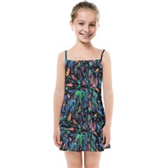 Tree Forest Abstract Forrest Kids  Summer Sun Dress by Pakrebo