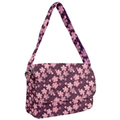 Cherry Blossoms Japanese Style Pink Courier Bag by Pakrebo