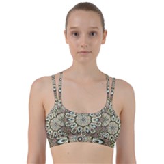 Seamless Pattern Abstract Mandala Line Them Up Sports Bra