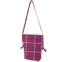 Plaid Tartan Background Wallpaper Folding Shoulder Bag View1