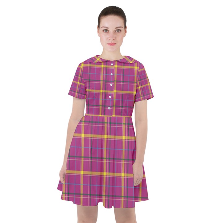 Plaid Tartan Background Wallpaper Sailor Dress