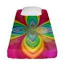 Color Abstract Form Ellipse Bokeh Fitted Sheet (Single Size) View1